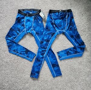 Champion Performance Power Flex stretch compression tights set of 2 NWT/EUC